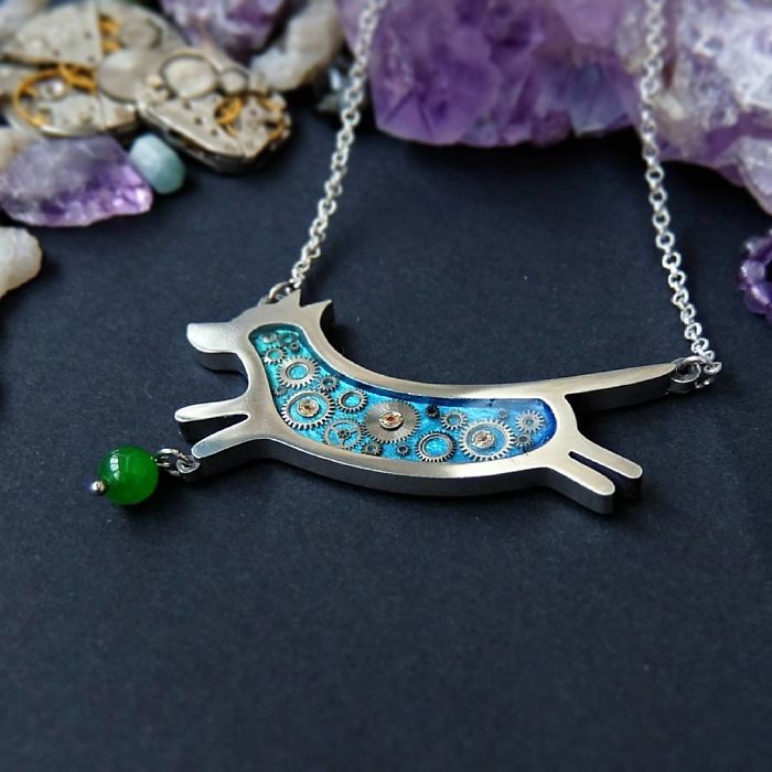 This Ukrainian Artist Creates Animal-Inspired Steampunk Jewelry