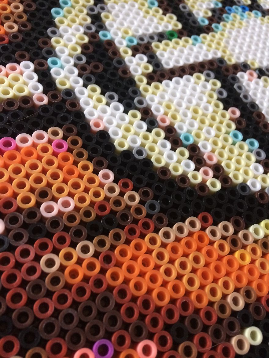 I Made A Portrait From 8316 Beads I Made A Portrait From 8316 Beads