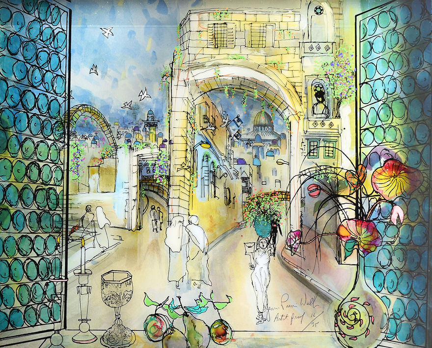 I Use Innovative Technique Of Painting On Glass… In 3D