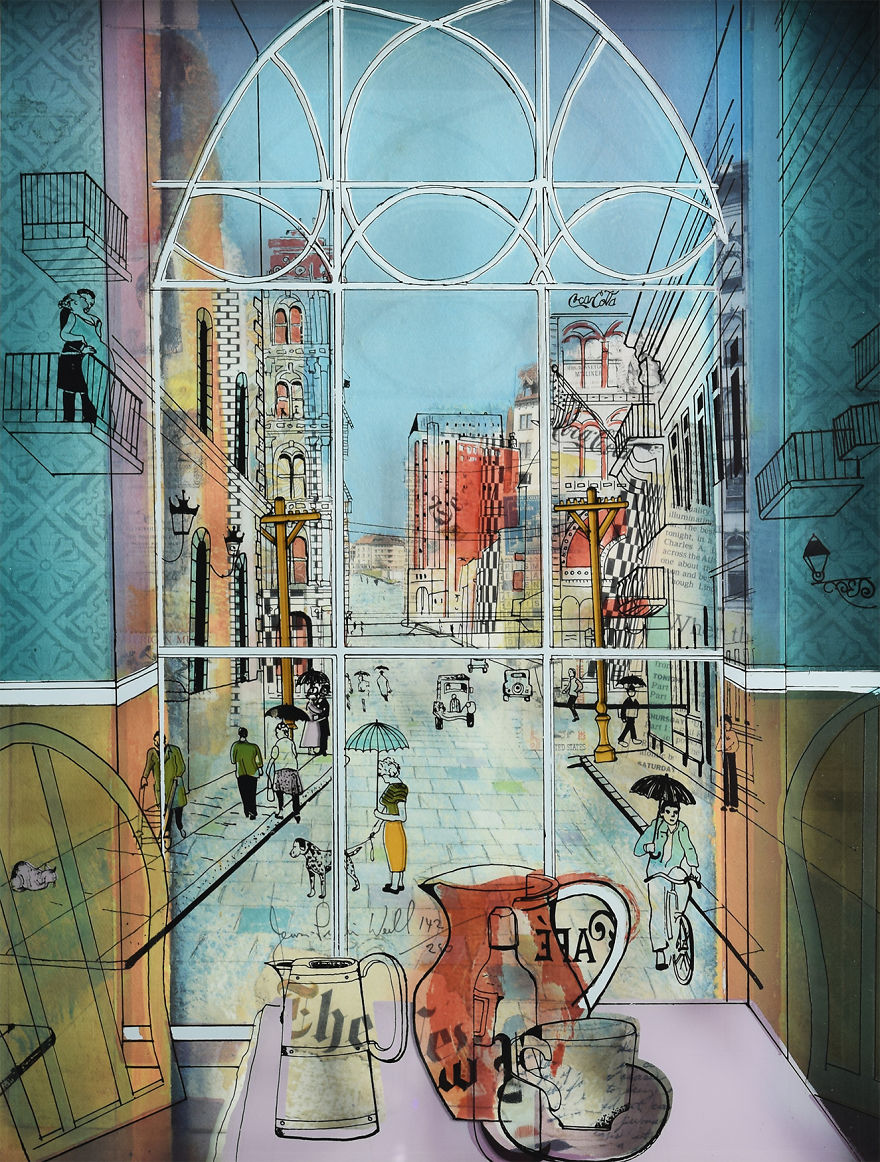 I Use Innovative Technique Of Painting On Glass… In 3D