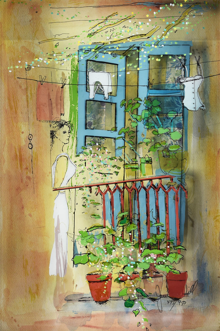 I Use Innovative Technique Of Painting On Glass… In 3D