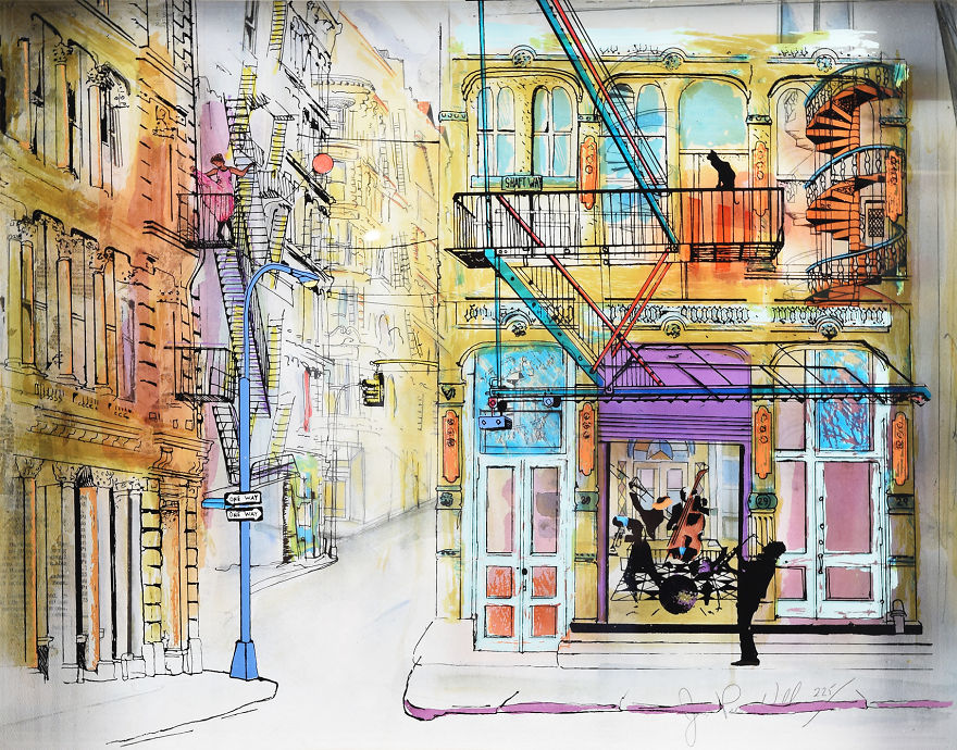 I Use Innovative Technique Of Painting On Glass… In 3D