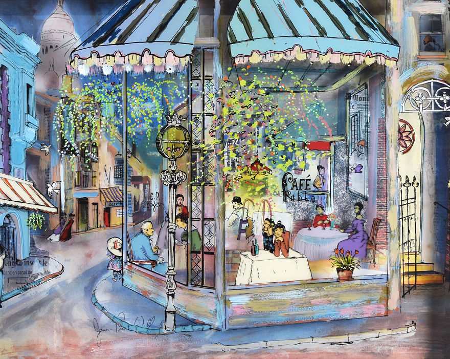 I Use Innovative Technique Of Painting On Glass… In 3D