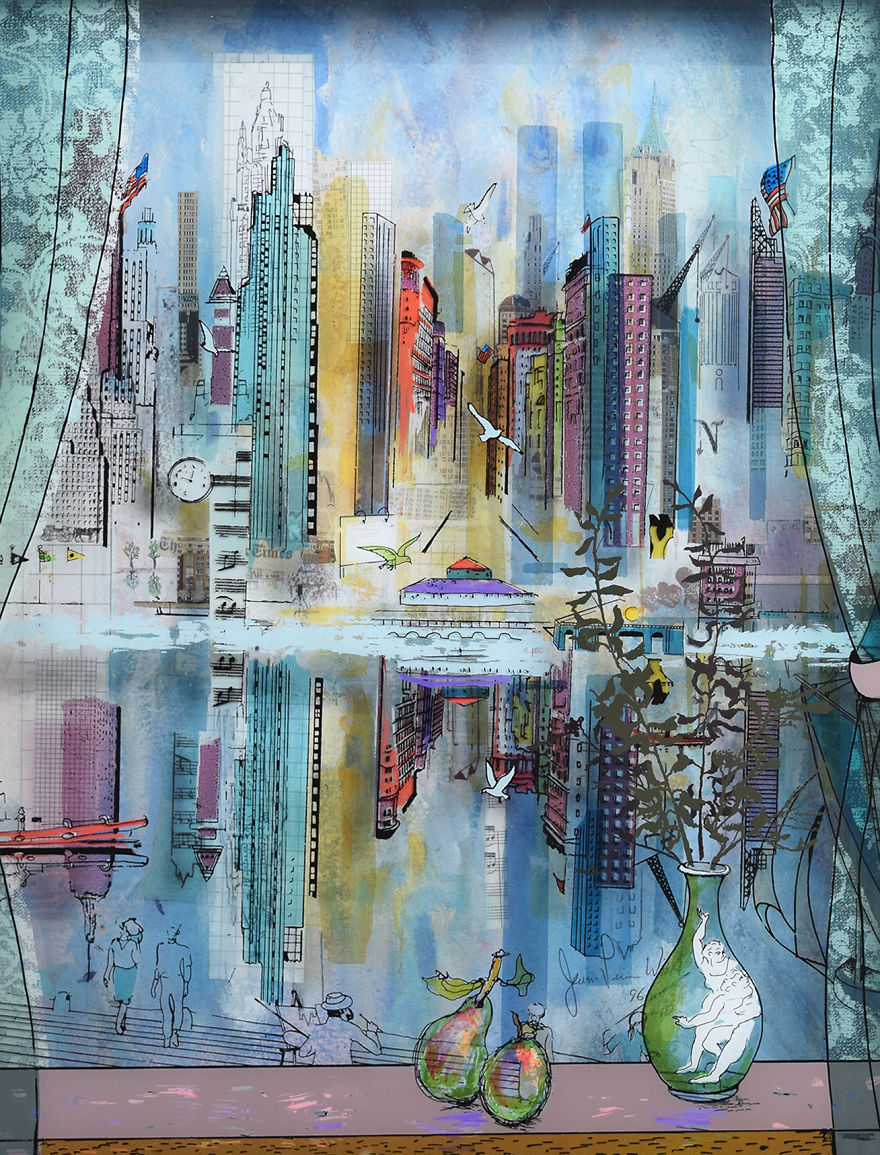 I Use Innovative Technique Of Painting On Glass… In 3D