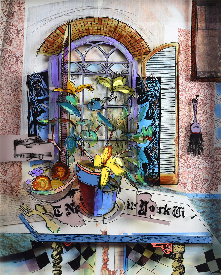 I Use Innovative Technique Of Painting On Glass… In 3D