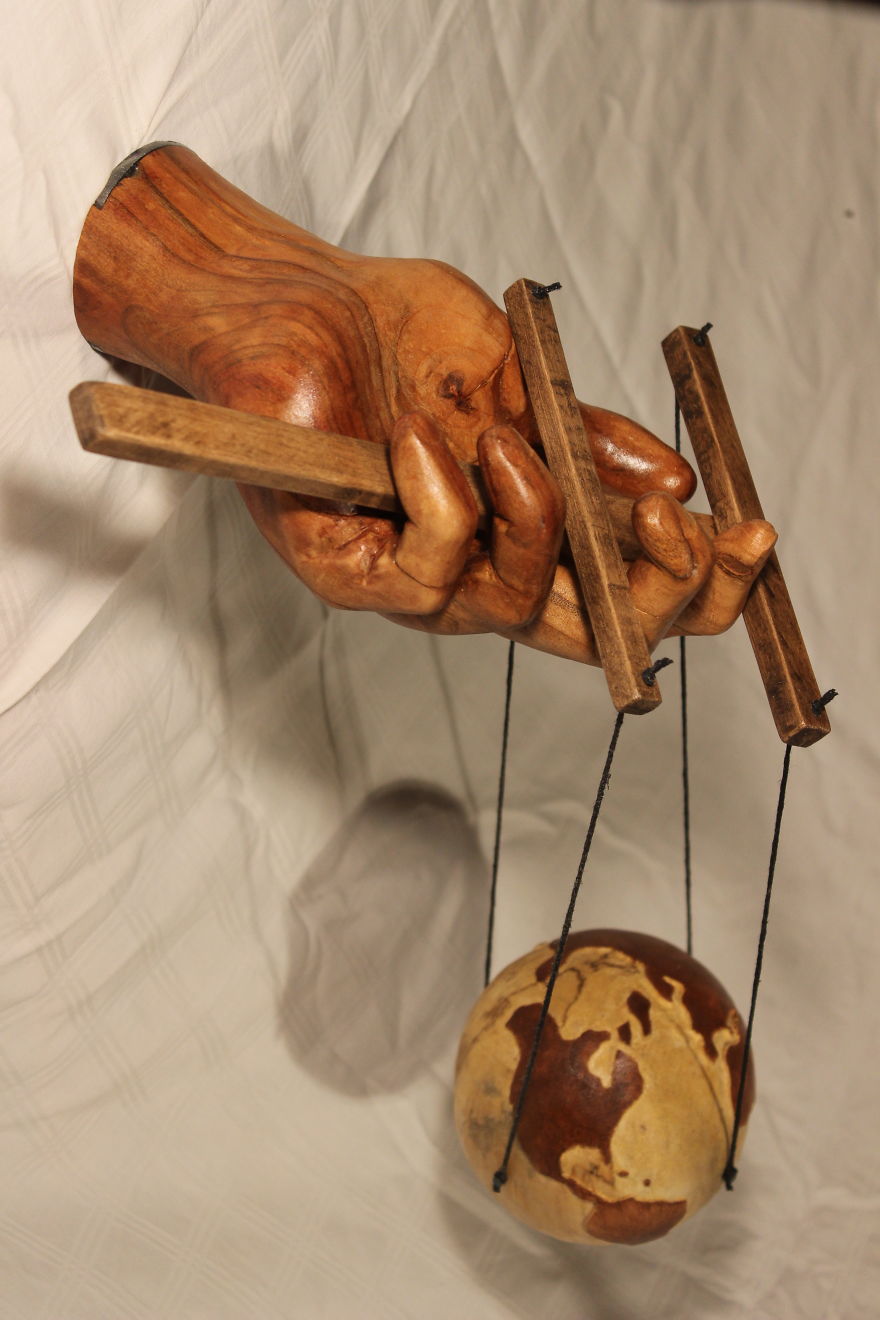 The Hand Of God: My Sculpture Showing He’s An Ultimate Puppet Master