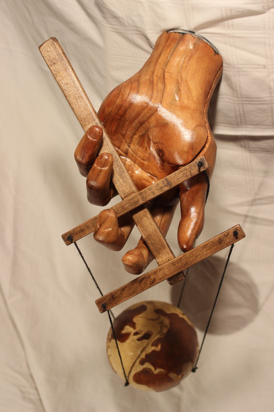 The Hand Of God: My Sculpture Showing He’s An Ultimate Puppet Master