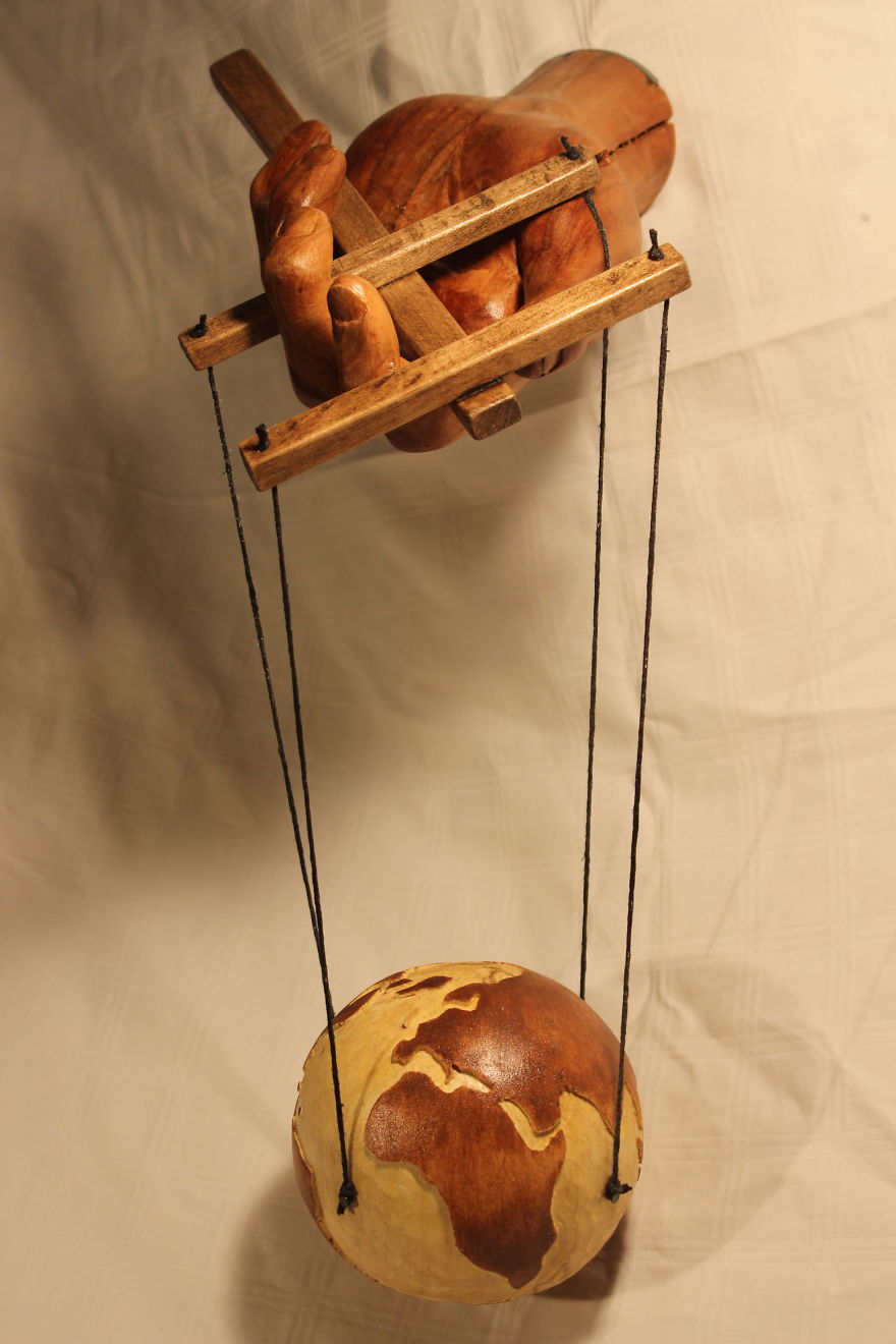 The Hand Of God: My Sculpture Showing He’s An Ultimate Puppet Master