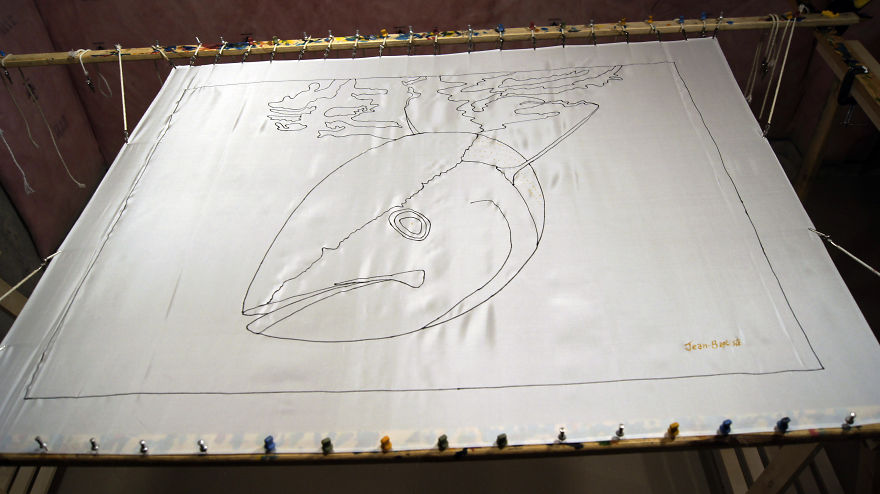 I Created This Piece Using Silk Paints And Cold Wax On Habotai Silk I Created This Piece Using Silk Paints And Cold Wax On Habotai Silk