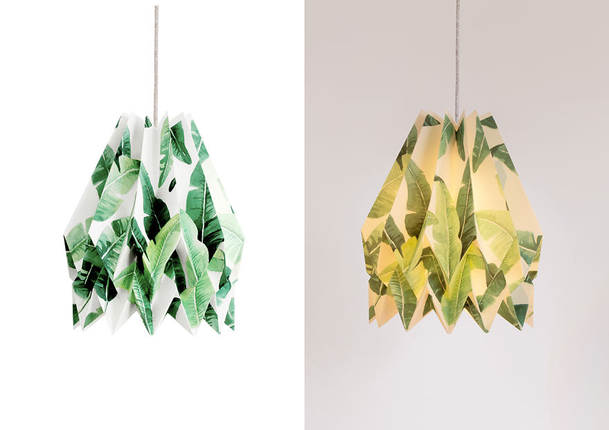 These Origami Lampshades Are Carefully Handcrafted With An Eco-Conscious Approach