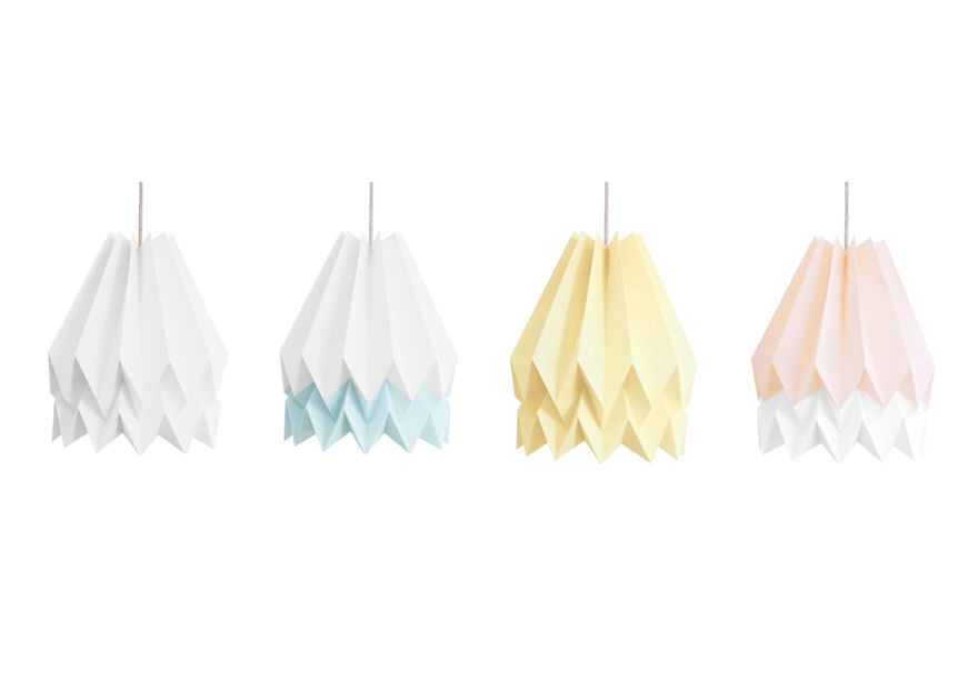 These Origami Lampshades Are Carefully Handcrafted With An Eco-Conscious Approach