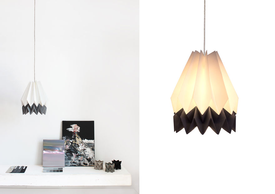These Origami Lampshades Are Carefully Handcrafted With An Eco-Conscious Approach
