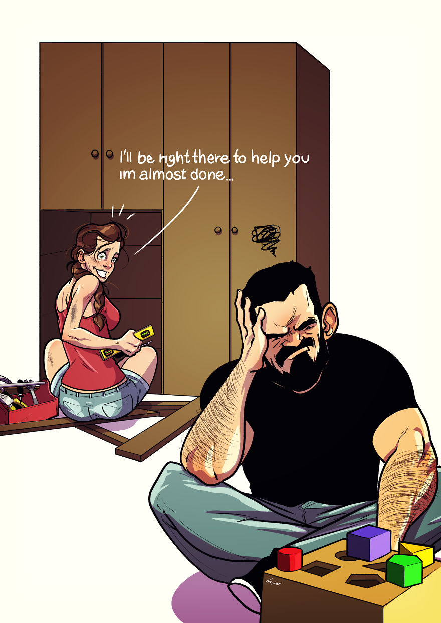 Artist Illustrates Everyday Life With His Wife In 34 Comics Artist Illustrates Everyday Life With His Wife In 34 Comics
