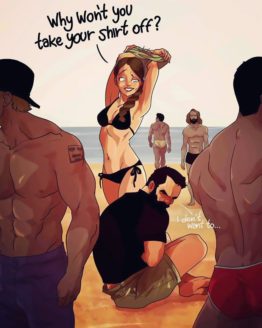 Artist Illustrates Everyday Life With His Wife In 34 Comics Artist Illustrates Everyday Life With His Wife In 34 Comics