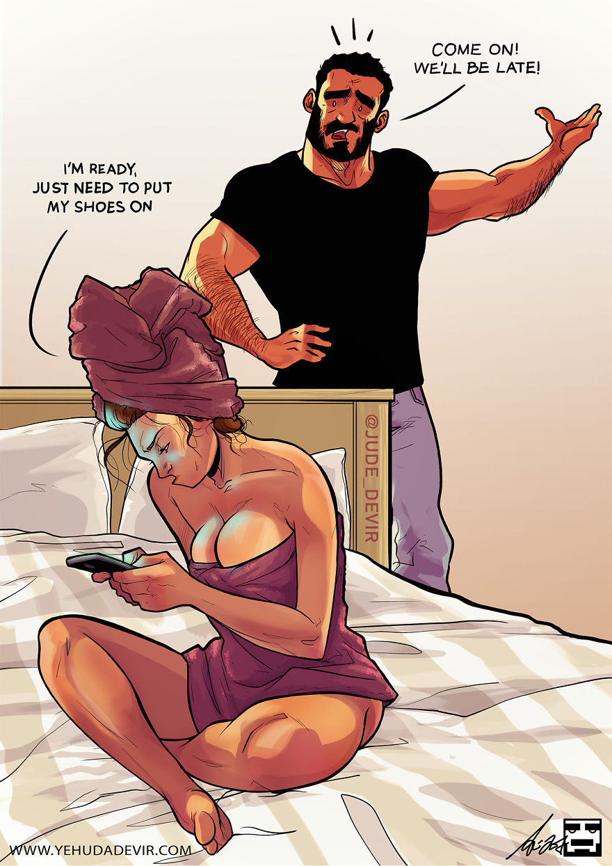 Artist Illustrates Everyday Life With His Wife In 34 Comics Artist Illustrates Everyday Life With His Wife In 34 Comics