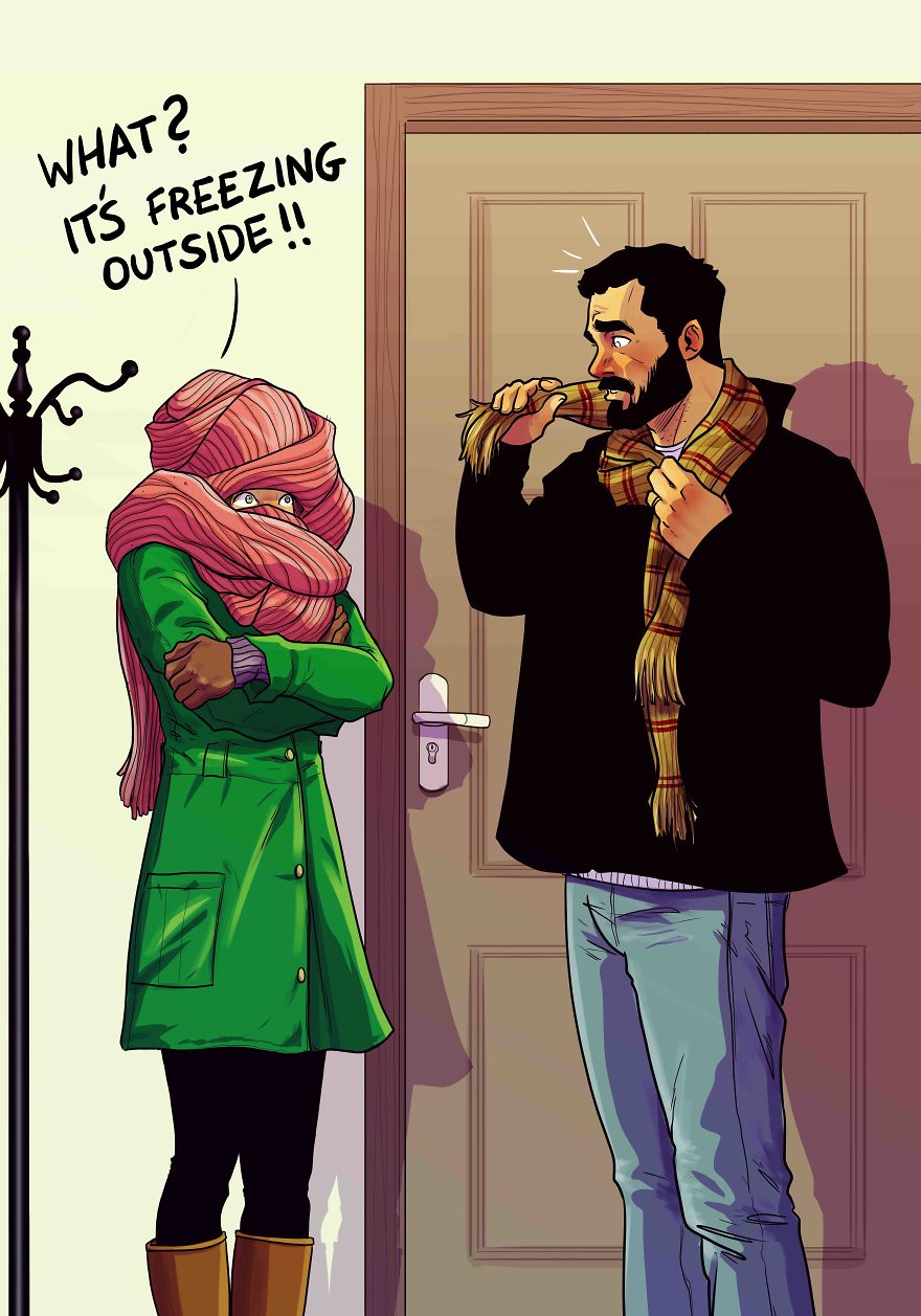 Artist Illustrates Everyday Life With His Wife In 34 Comics Artist Illustrates Everyday Life With His Wife In 34 Comics