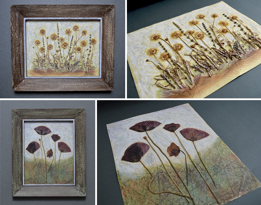 I Use Dried Pressed Plants And Paint To Create Original Artworks I Use Dried Pressed Plants And Paint To Create Original Artworks
