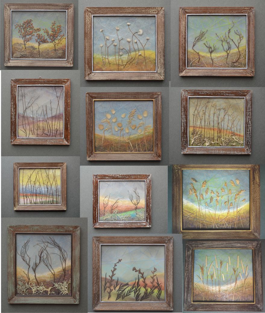 I Use Dried Pressed Plants And Paint To Create Original Artworks I Use Dried Pressed Plants And Paint To Create Original Artworks