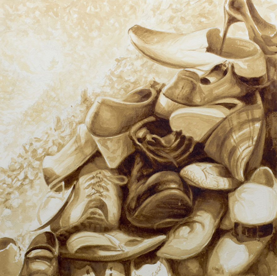 Paintings Using Coffee By Reynier Llanes Paintings Using Coffee By Reynier Llanes