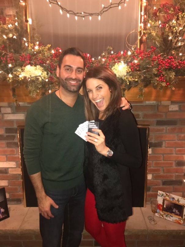 Surprise Marriage Proposal And Pregnancy Announcement During Cards Against Humanity Game Surprise Marriage Proposal And Pregnancy Announcement During Cards Against Humanity Game
