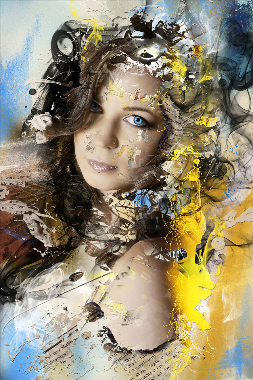 Photographer And Digital Artist Uses Photoshop To Create Fantasy Portraits Of Women She Meets, Capturing Their Personalities