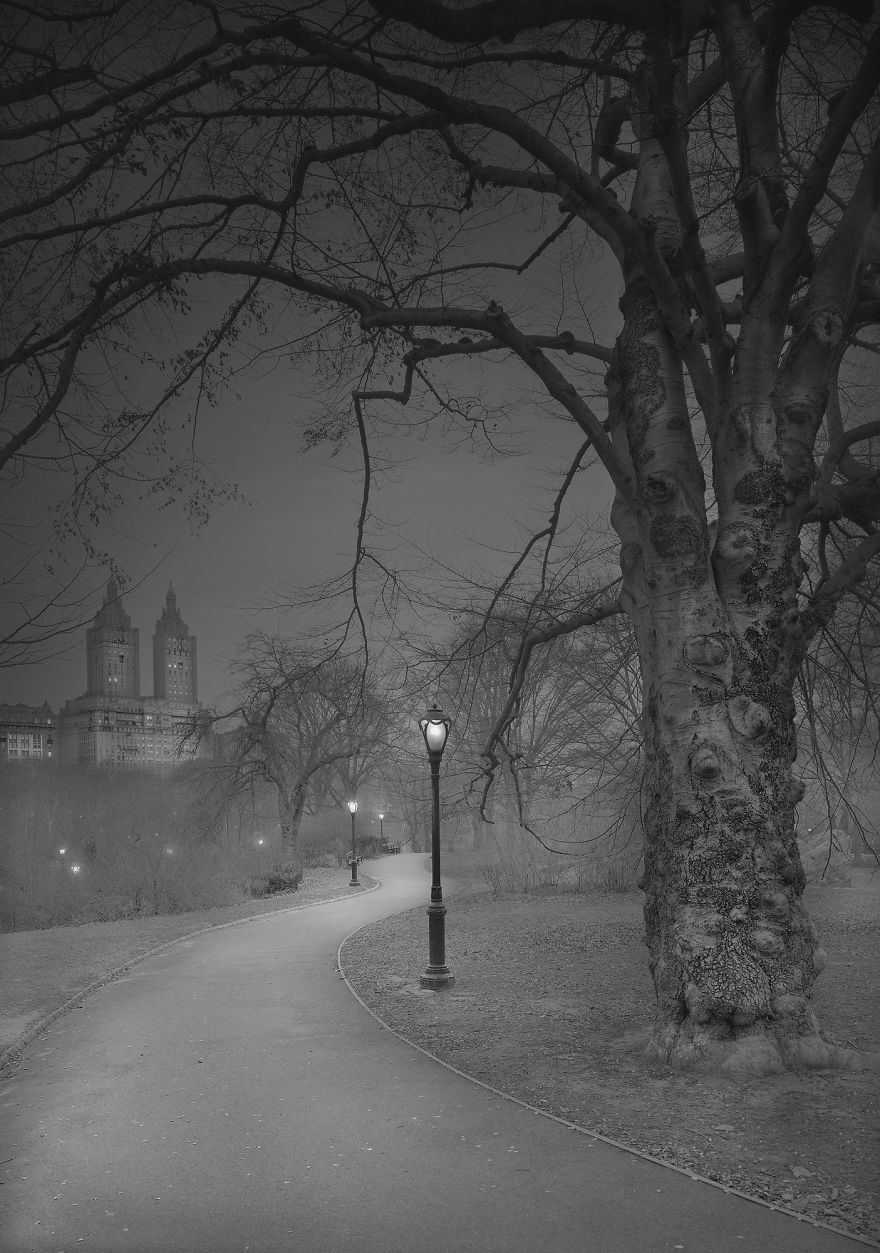 Photographer Suffering From Terrible Insomnia Captures Haunting Pics Of Central Park When There’s No People Photographer Suffering From Terrible Insomnia Captures Haunting Pics Of Central Park When There’s No People