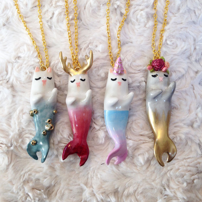 Purrmaid Necklaces By Girl And Her Cat Purrmaid Necklaces By Girl And Her Cat
