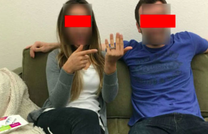 Couple Posts Engagement Photo On Facebook, Immediately Regrets Not Checking The Foreground