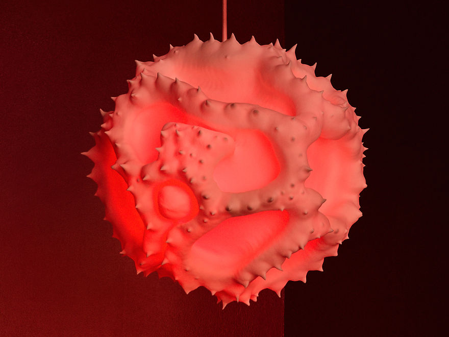 Swiss Designers Created A Series Of Pollen Lamps Inspired By The Beauty Of Pollen Grains As Seen Under A Microscope