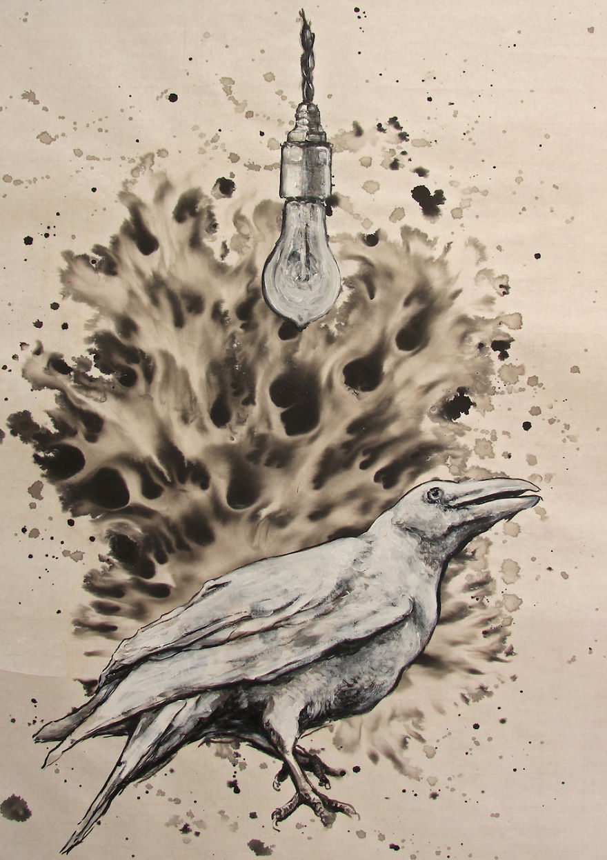 Playing Around With Ink On Chinese Paper Playing Around With Ink On Chinese Paper