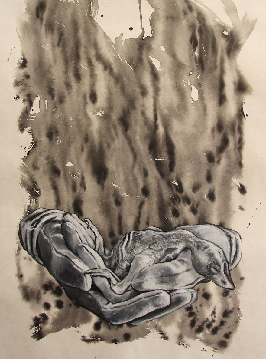 Playing Around With Ink On Chinese Paper Playing Around With Ink On Chinese Paper