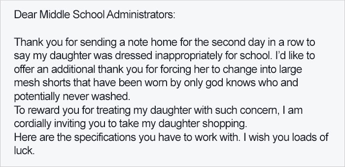 Mom Invites Principal To Go Shopping After Her Daughter Violates School&#8217;s Ridiculous Dress Code