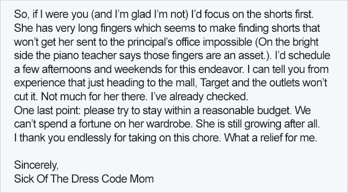 Mom Invites Principal To Go Shopping After Her Daughter Violates School&#8217;s Ridiculous Dress Code