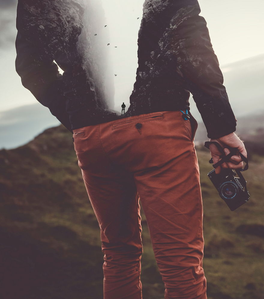 I Mix Different Pictures To Create These Double Exposure Images