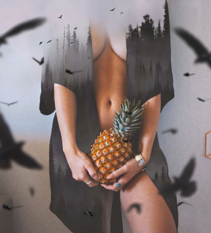 I Mix Different Pictures To Create These Double Exposure Images