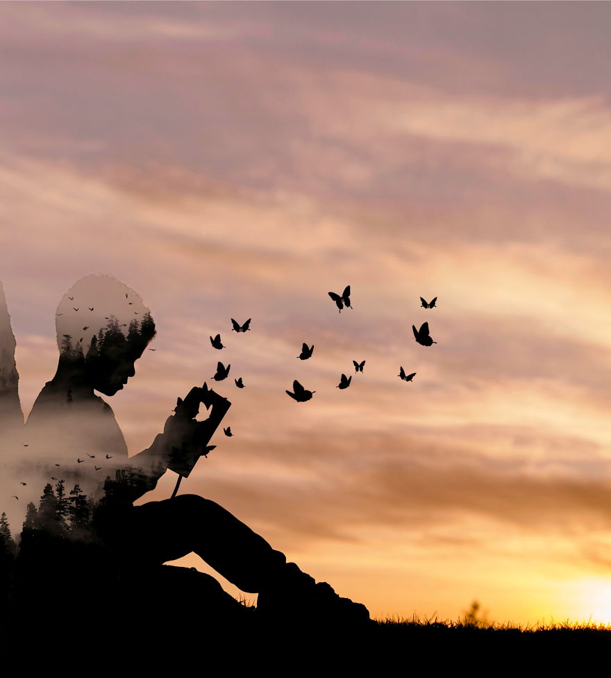 I Mix Different Pictures To Create These Double Exposure Images