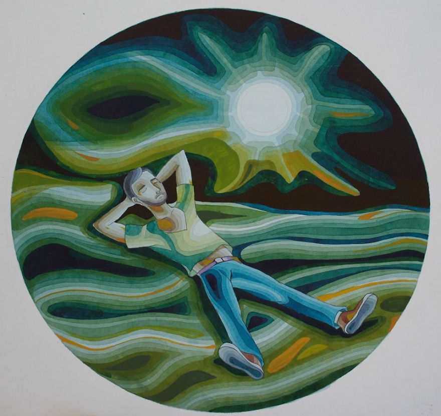 Georgian Artist Creates Intricate Paintings Inspired By His Birthplace Georgian Artist Creates Intricate Paintings Inspired By His Birthplace