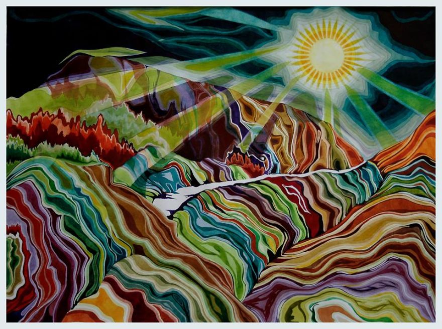 Georgian Artist Creates Intricate Paintings Inspired By His Birthplace Georgian Artist Creates Intricate Paintings Inspired By His Birthplace