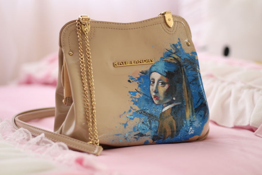 My Purse Had A Stain And I Decided To Paint On It