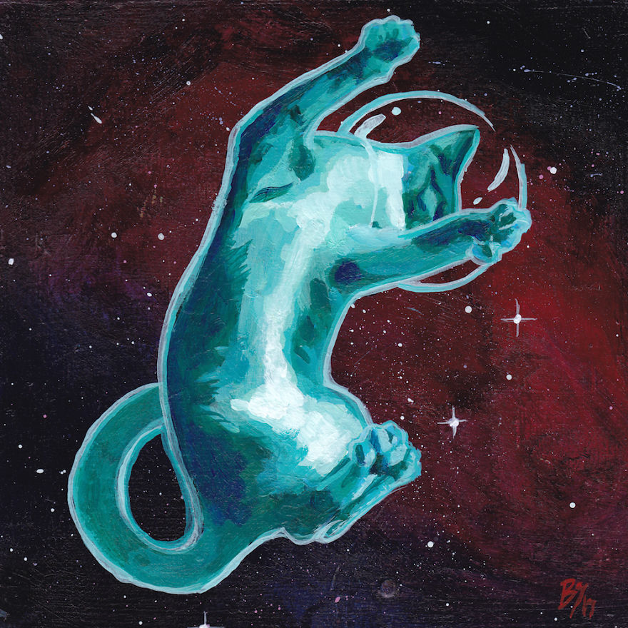 When I Get Tired Of Making Serious Art I Paint Cats In Space When I Get Tired Of Making Serious Art I Paint Cats In Space