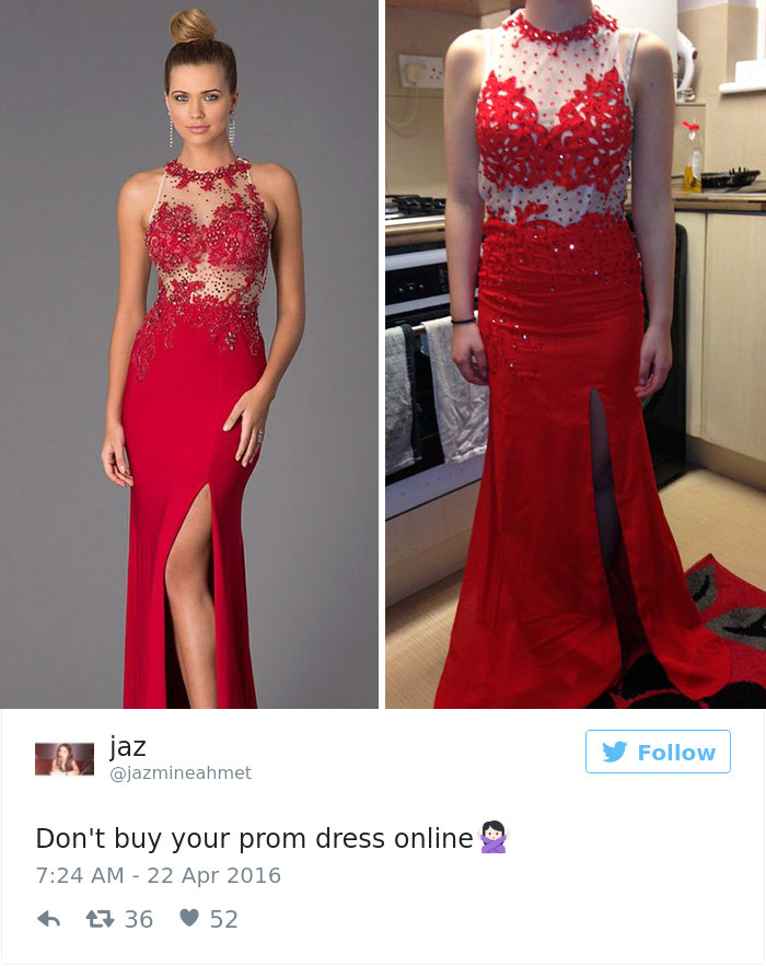 Teens Are Sharing Prom Dresses They Regret Buying Online And It’s Hilarious Teens Are Sharing Prom Dresses They Regret Buying Online And It’s Hilarious