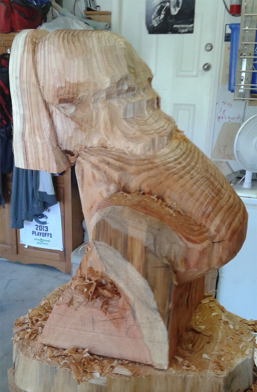 Little Sith Preschooler: I Carved My 4-Year-Old Son’s 1:1 Sculpture With His Favorite Darth Vader Mask Little Sith Preschooler: I Carved My 4-Year-Old Son’s 1:1 Sculpture With His Favorite Darth Vader Mask