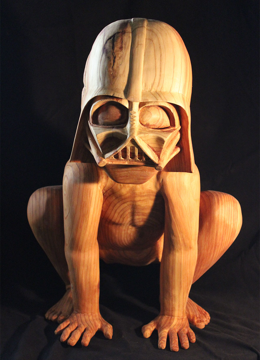 Little Sith Preschooler: I Carved My 4-Year-Old Son’s 1:1 Sculpture With His Favorite Darth Vader Mask Little Sith Preschooler: I Carved My 4-Year-Old Son’s 1:1 Sculpture With His Favorite Darth Vader Mask