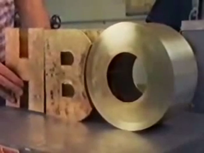 When TV Logos Were Actual Physical Objects When TV Logos Were Actual Physical Objects