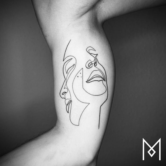 100 Incredible Tattoos Created Using A Single Continuous Line By Mo Ganji