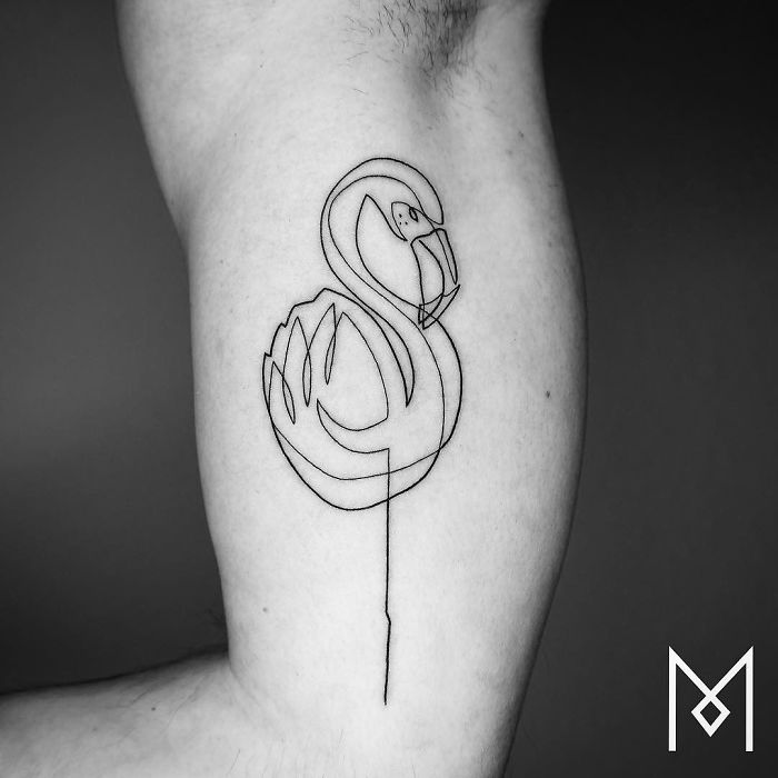 100 Incredible Tattoos Created Using A Single Continuous Line By Mo Ganji
