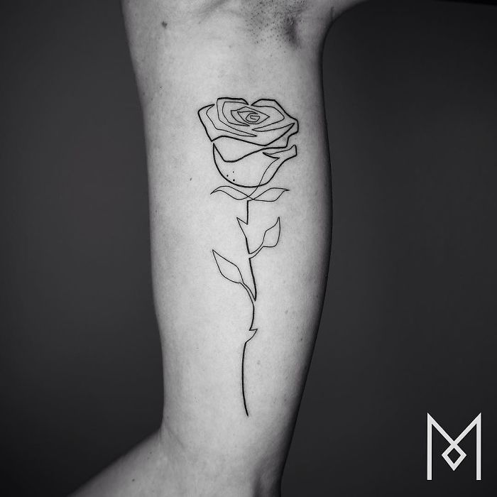 100 Incredible Tattoos Created Using A Single Continuous Line By Mo Ganji
