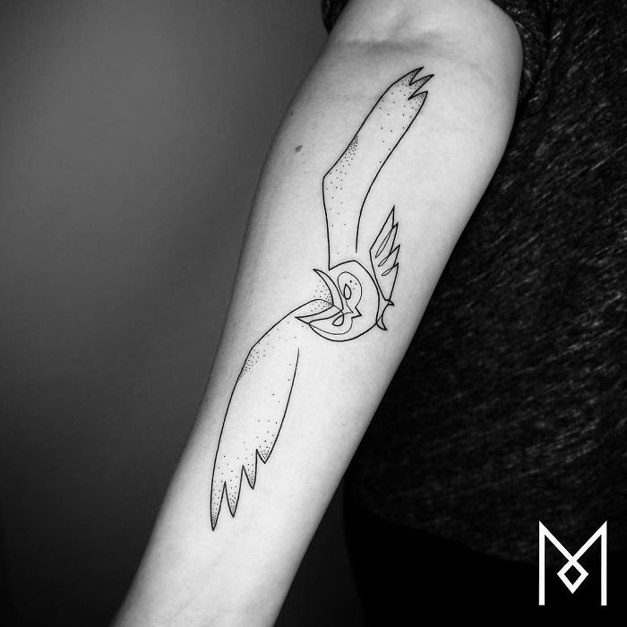100 Incredible Tattoos Created Using A Single Continuous Line By Mo Ganji
