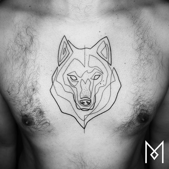100 Incredible Tattoos Created Using A Single Continuous Line By Mo Ganji