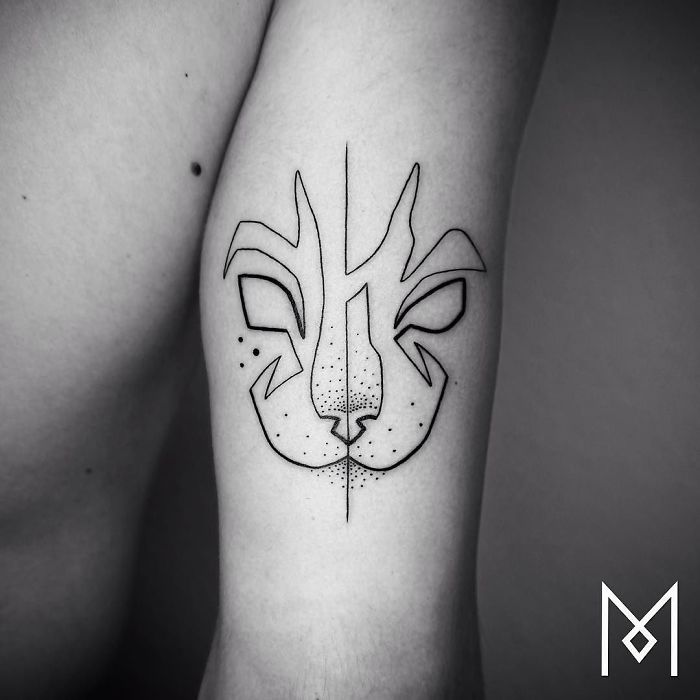 100 Incredible Tattoos Created Using A Single Continuous Line By Mo Ganji